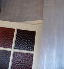 Porte cuisine, décor vitrail colorée